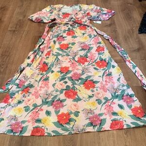 Old Navy Floral Wrap Dress